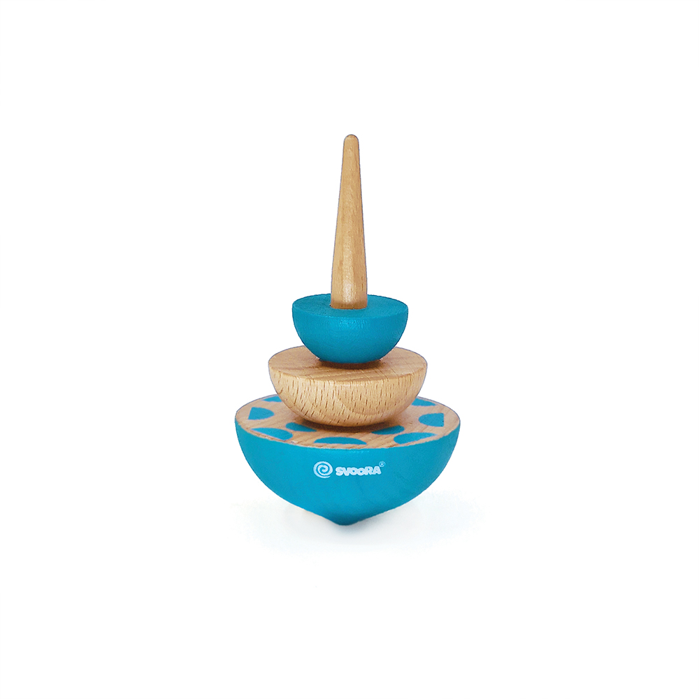 Svoora Wooden Spinning Top Geom 