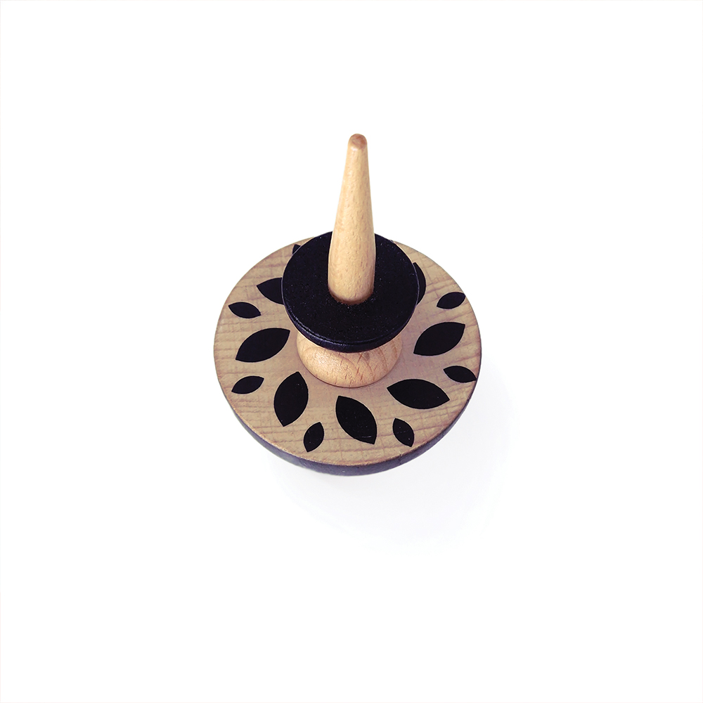 Svoora Wooden Spinning Top Geom 