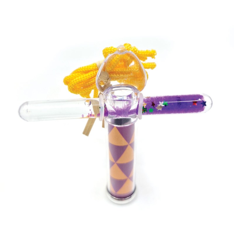 Svoora Mini Liquid Stick Kaleidoscope Groovy 'Purple Triangles' 10 cm