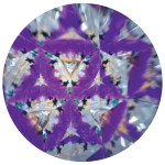 Svoora Mini Liquid Stick Kaleidoscope Groovy 'Purple Triangles' 10 cm