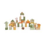 Viga PolarB Wooden Blocks (50 pcs) - Green Forest