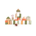 Viga PolarB Wooden Blocks (50 pcs) - Green Forest