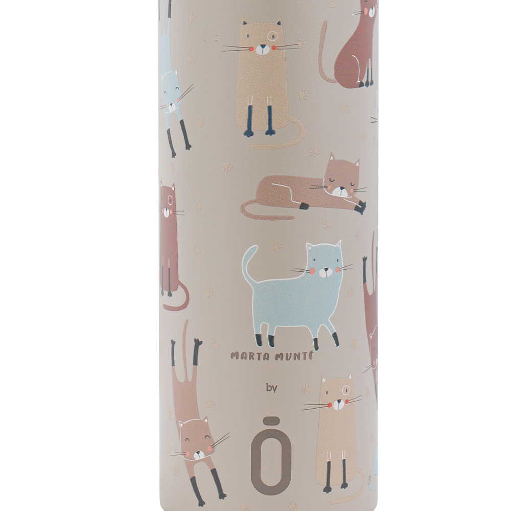 Runbott Thermos 600ML MARTA MUNTE - CATS TAUPE