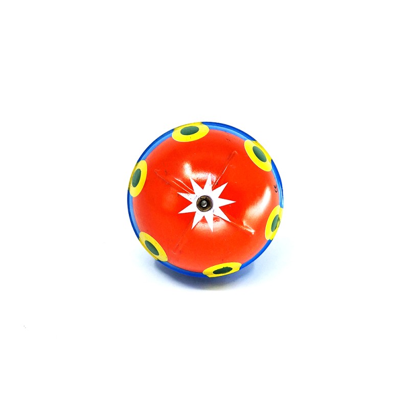 Ρετρό τσίγκινη αυτοκούρδιστη γυροσκοπική σβούρα 'Αερόστατο' (επιλογή από 6 σχέδια)
