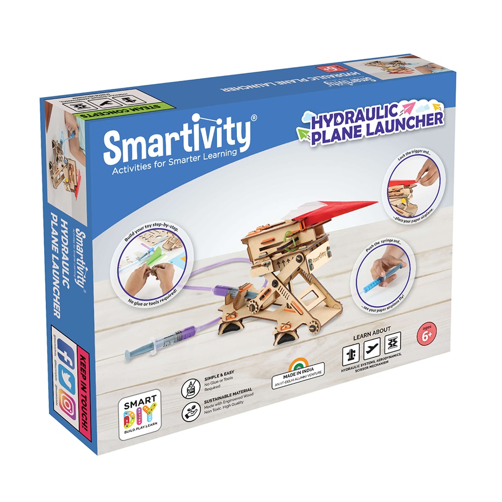 Smartivity DIY κατασκευή Υδραυλικός εκτοξευτής αεροπλάνου φωτογραφία